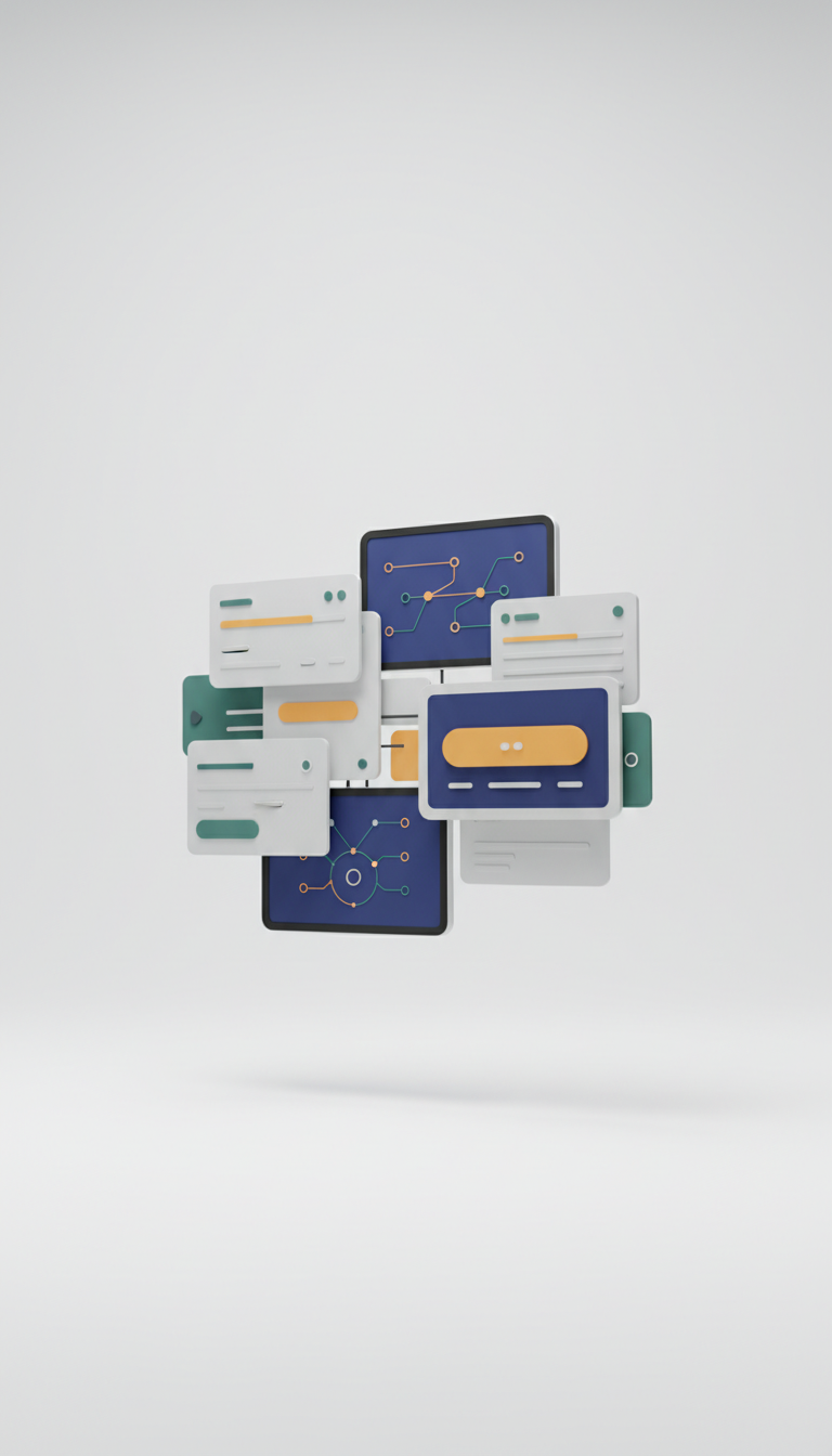 Automation dashboard with intuitive controls